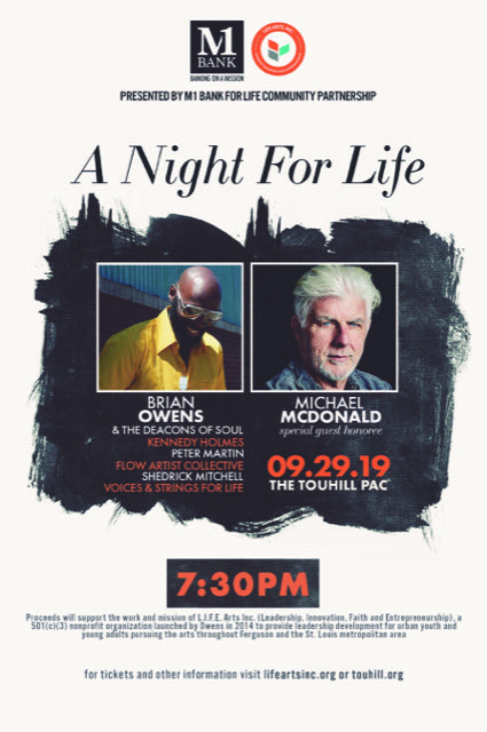 “A Night For Life” with Michael McDonald & Brian Owens